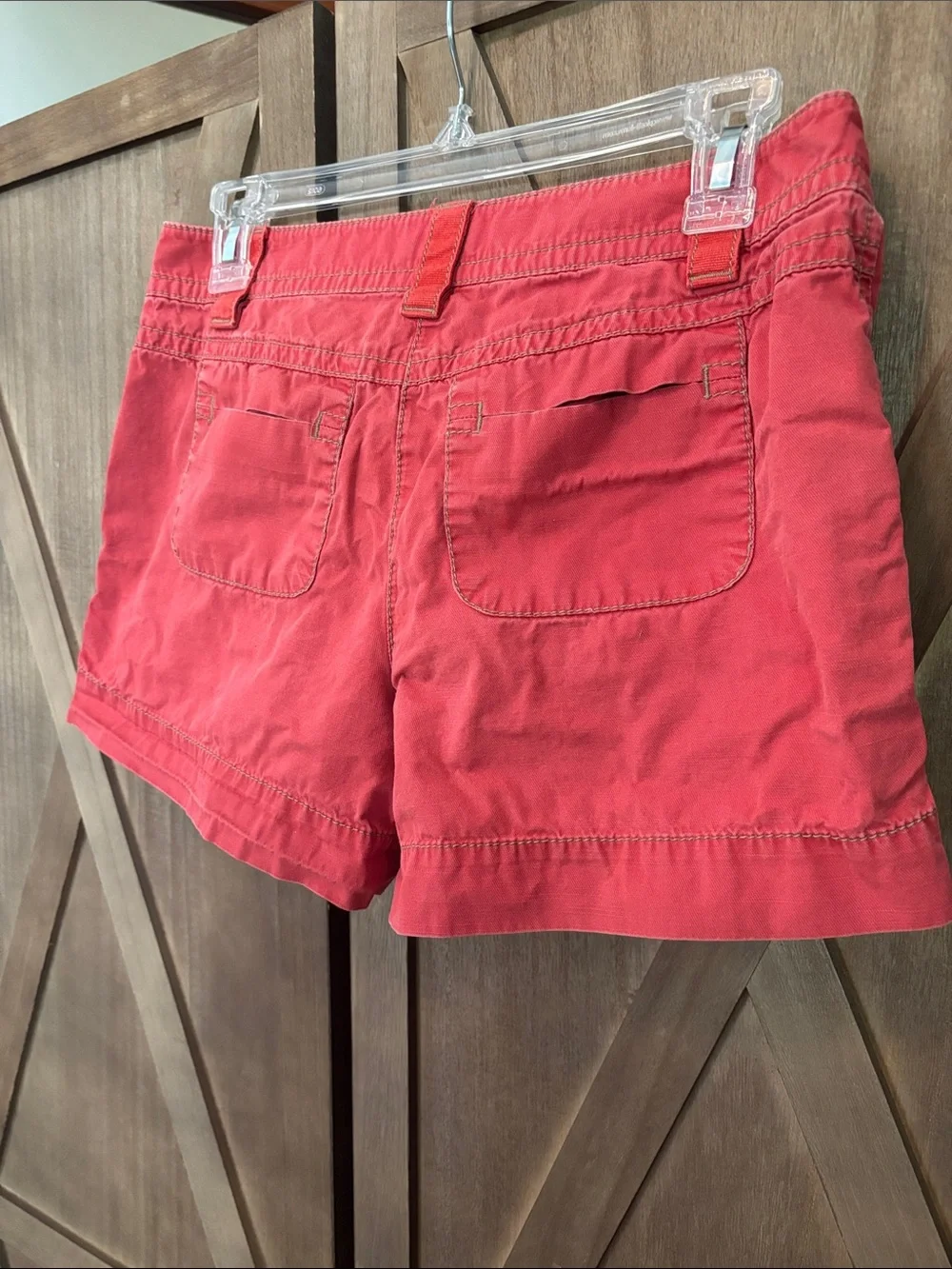 Ann Taylor Loft Women's Red Coral Cotton Shorts size 4